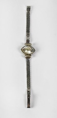 Lot 994 - OMEGA; an 18ct white gold cocktail watch, the...