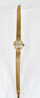 Lot 996 - OMEGA; a 9ct yellow gold cocktail watch, the...