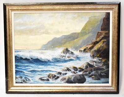 Lot 420 - DENNIS CHAPMAN (20th century); oil on canvas,...