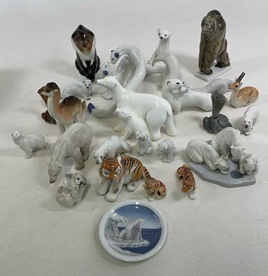 Lot 337 - A collection of ceramic animal figures by...