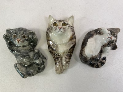 Lot 324 - WINSTANLEY; three cat figures, comprising two...