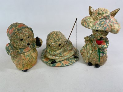 Lot 292 - Three Beatrix Potter figures, tallest 38 cm,...