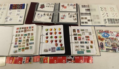 Lot 411 - Six albums of stamps, to include two albums of...