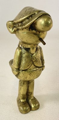 Lot 227 - A brass model of Andy Capp, height 22cm.