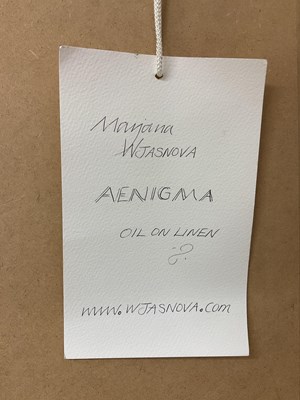 Lot 466 - MARJANA WJASNOVA; oil on canvas ' Aenigma', an...