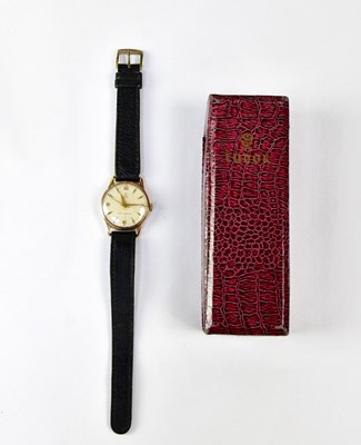 Lot 1006 - TUDOR; a 9ct gold cased Royale wristwatch, the...