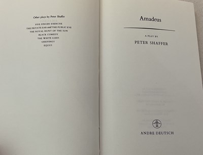 Lot 414 - PETER SHAFFER; Amadeus, 1980, Andre Deutsch,...