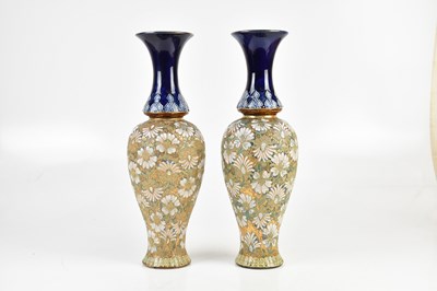 Lot 397 - ROYAL DOULTON; a large pair of Slater's Patent...