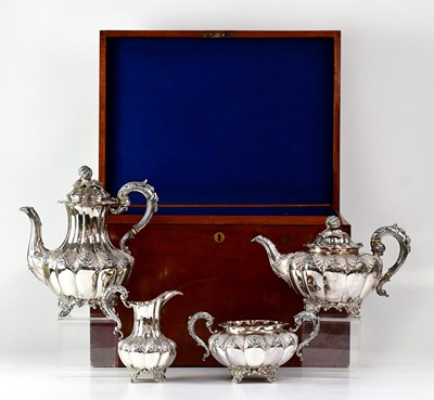 Lot 689 - A. B. SAVORY & SONS; a Victorian silver...