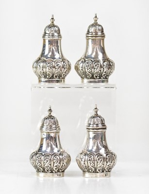 Lot 779 - WALKER & HALL LTD; four Edwardian hallmarked...