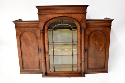 Lot 67 - A Victorian mahogany glazed breakfront...