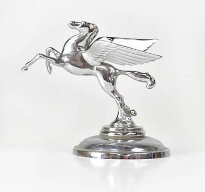 Lot 376 - An early 20th century chrome plated Pegasus...