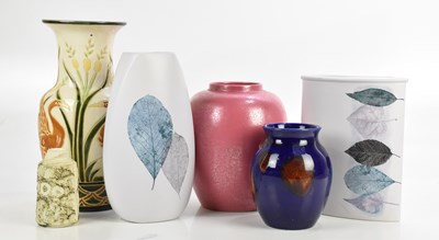 Lot 534 - A collection of six decorative ceramic vases...