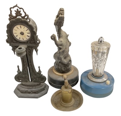 Lot 366 - Four novelty table lighters comprising a...