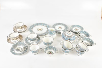 Lot 497 - WEDGWOOD; a part tea service in the 'Blue...