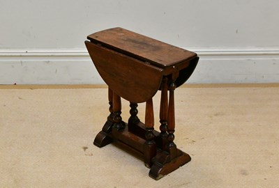 Lot 208 - A miniature late 19th/early 20th century oak...