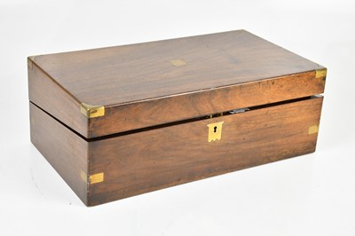 Lot 1241 - A 19th century mahogany brass bound writing...