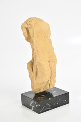 Lot 1243 - A resin torso in the form of a female figure...