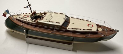 Lot 185 - A remote control French luxury motor cruiser,...