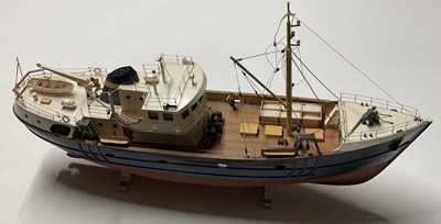 Lot 186 - A remote control fishing trawler, length 88cm,...