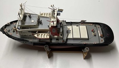 Lot 162 - A remote control Amsterdam tug boat, length...