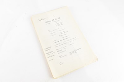 Lot 668 - ROUND THE HORNE; a typed script for the four...