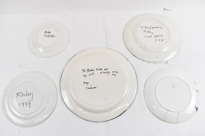 Lot 193 - PAUL RICHARDS (born 1949); a hand painted...