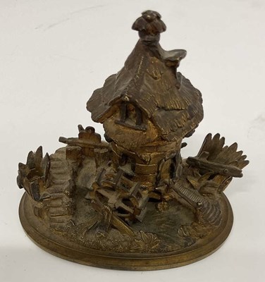 Lot 64 - A late Victorian novelty combination inkwell...