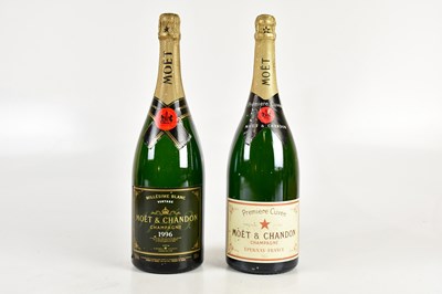 Lot 762 - CHAMPAGNE; two magnum bottles comprising Moet...