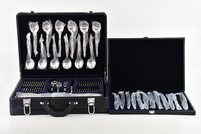 Lot 20 - SUISSINE; a cased set of cutlery, with further...