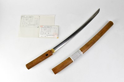 Lot 435 - A late Koto period unsigned wakizashi,...