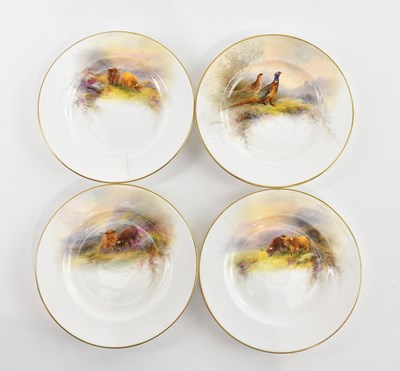 Lot 556 - HARRY STINTON FOR ROYAL WORCESTER; three hand...