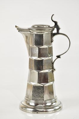 Lot 162 - KAYSERZINN; an Arts & Crafts pewter water jug...