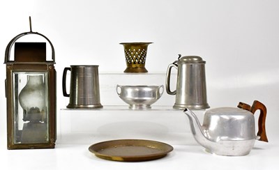 Lot 570 - A small quantity of mixed metalware to include...