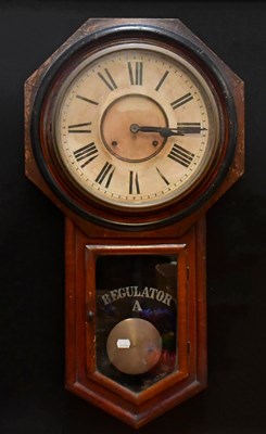 Lot 169 - ANSONIA CLOCK CO; a mahogany cased Regulator A...