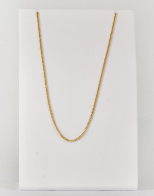 Lot 881 - A 14ct yellow gold chain, length approx....