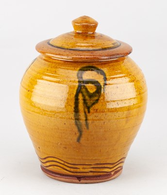 Lot 246 - CLIVE BOWEN (born 1943); a slipware jar and...