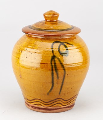 Lot 246 - CLIVE BOWEN (born 1943); a slipware jar and...