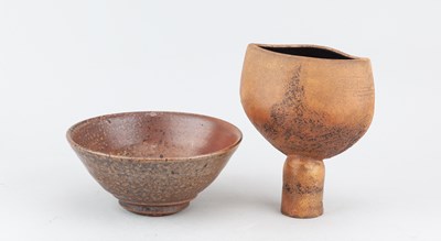 Lot 430 - JOHN STRUTHERS; a stoneware spade vase covered...
