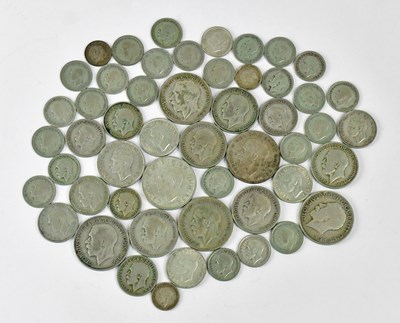 Lot 800 - A quantity of UK half-silver coinage, to...