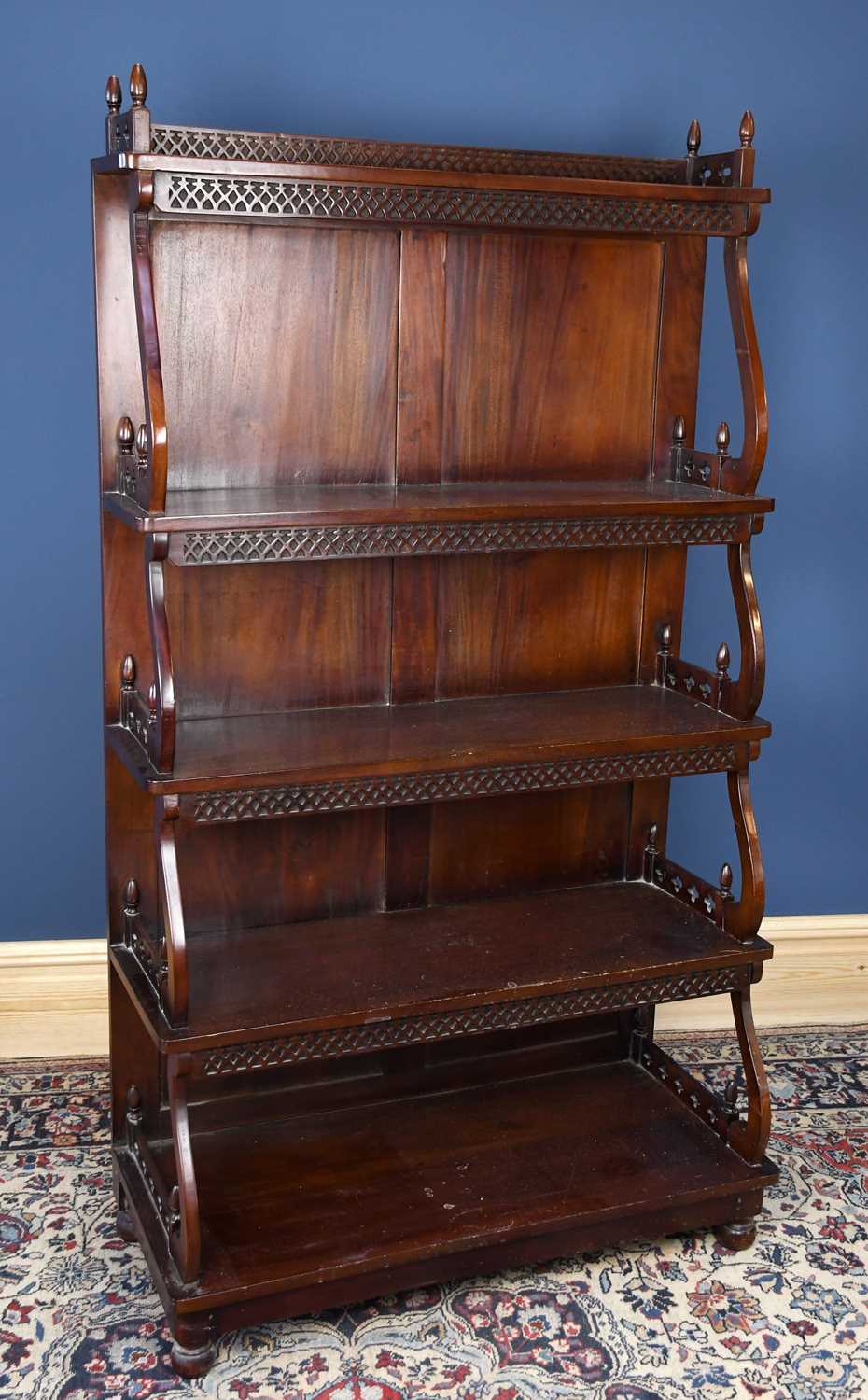 Lot 3034 - A Regency style mahogany five tier waterfall...