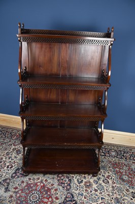 Lot 3034 - A Regency style mahogany five tier waterfall...