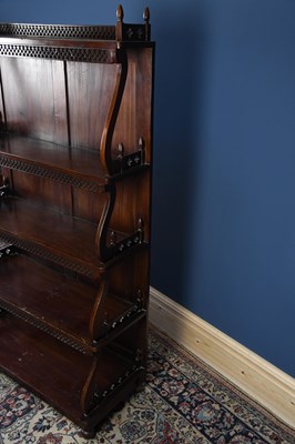 Lot 3034 - A Regency style mahogany five tier waterfall...