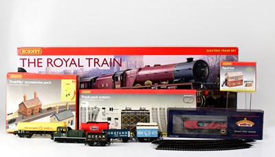 Lot 497 - HORNBY; a boxed 00 gauge 'The Royal Train' set,...