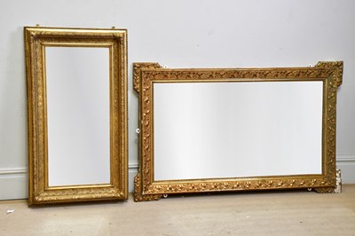 Lot 218 - A 19th century gilt framed rectangular wall...