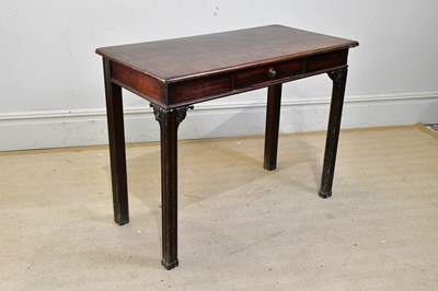 Lot 222 - A 19th century mahogany side table, with...