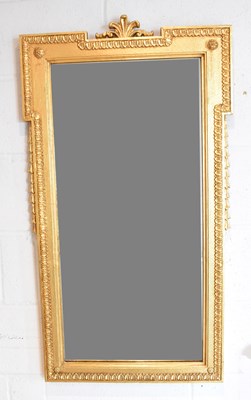 Lot 60 - A reproduction gilt framed rectangular wall...