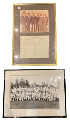 Lot 347 - A framed St James's Club montage dated 9th...