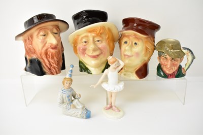 Lot 646 - Three Kingston Pottery Charles Dickens...