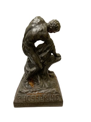 Lot 350 - A 1920s spelter advertising figure for...